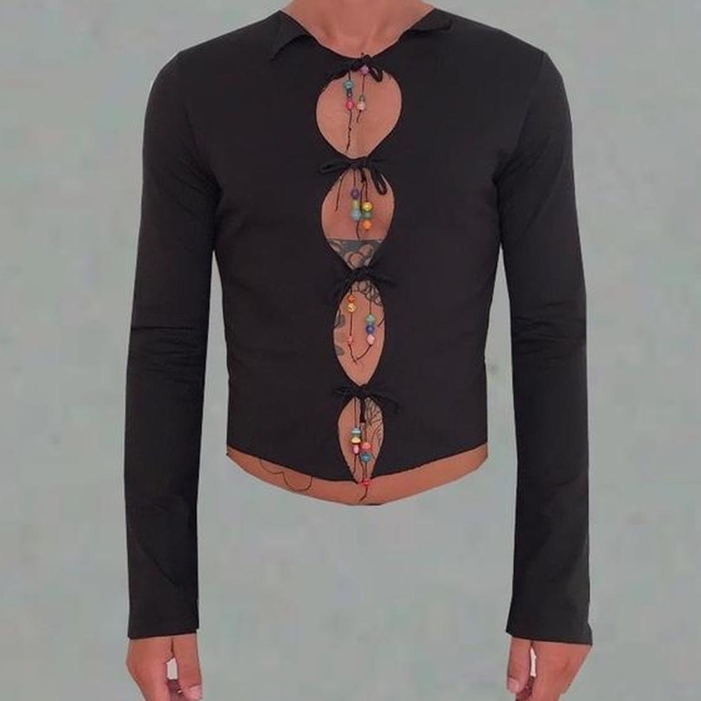 Beaded Tie Top